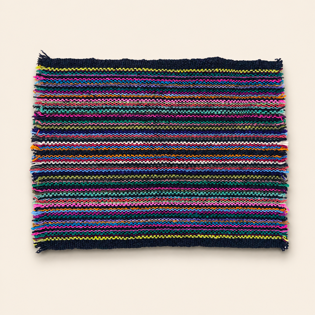 Black Multicolour Placemat