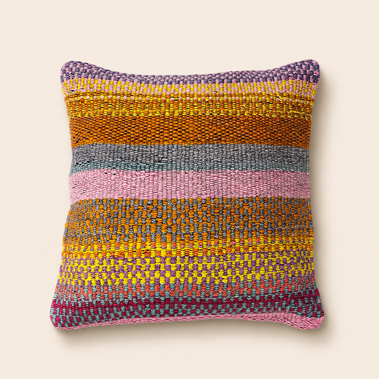 Bright Multicolour Filled Cushion