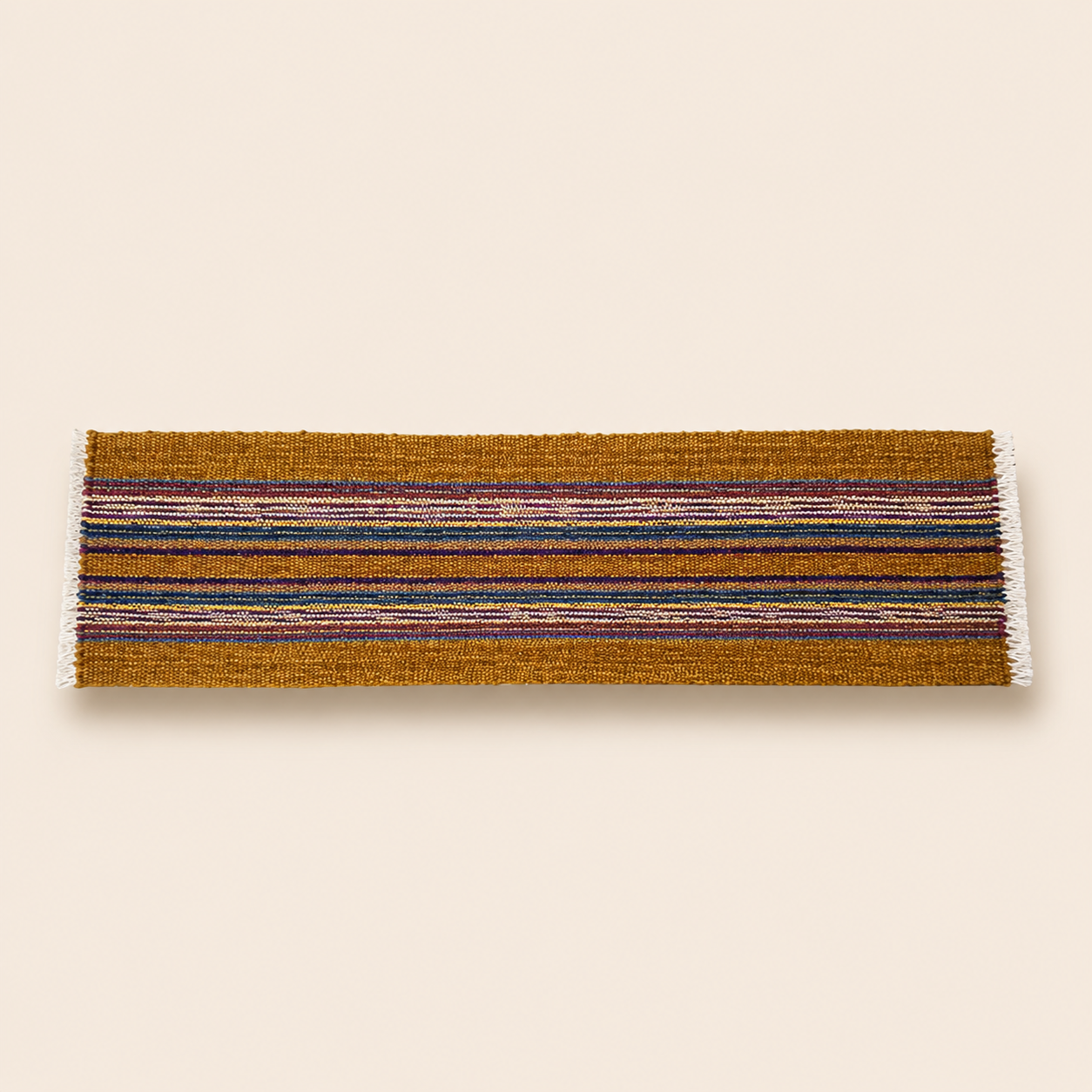 Brown Multicolour Table Runner