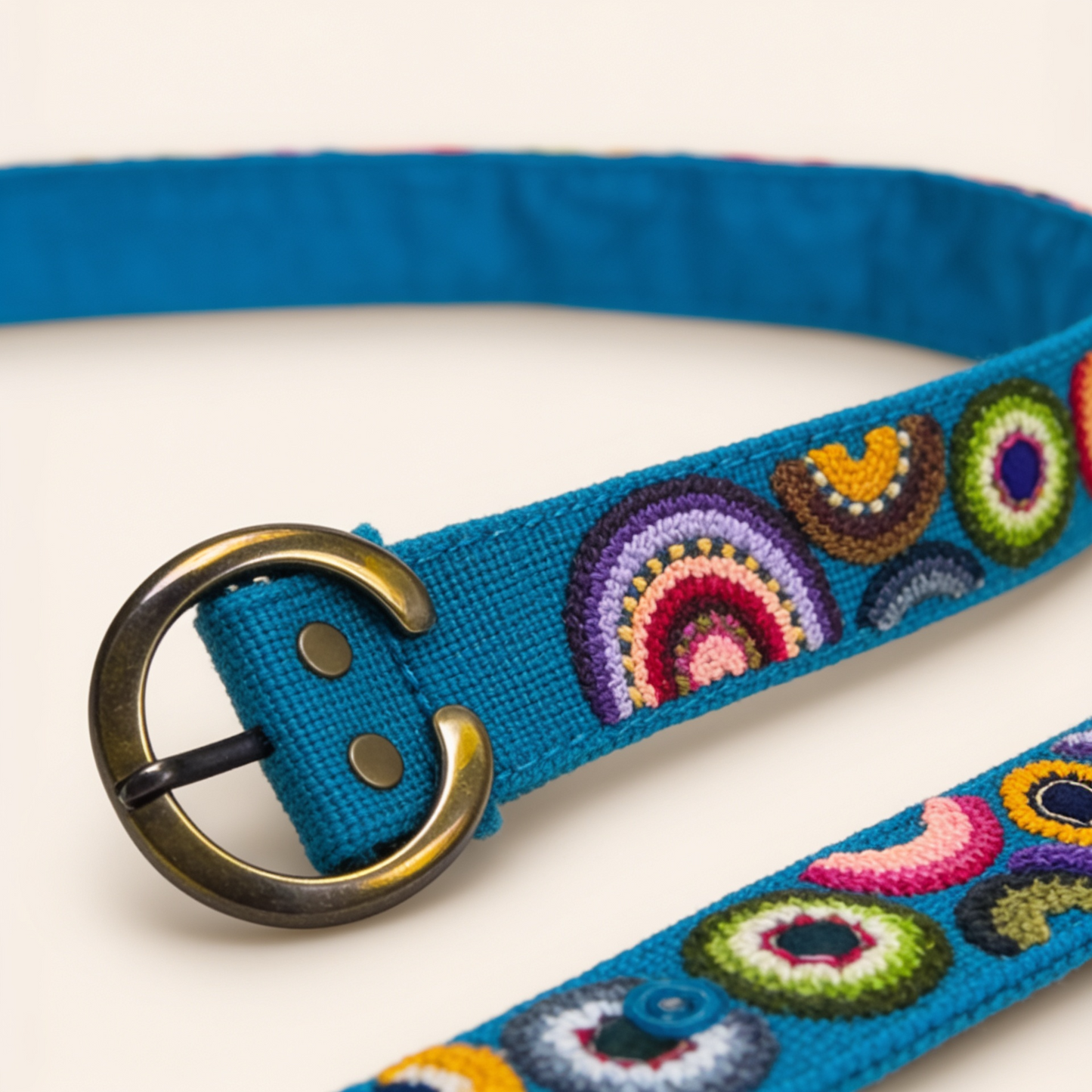 Hand-Embroidered Ethnic Belt
