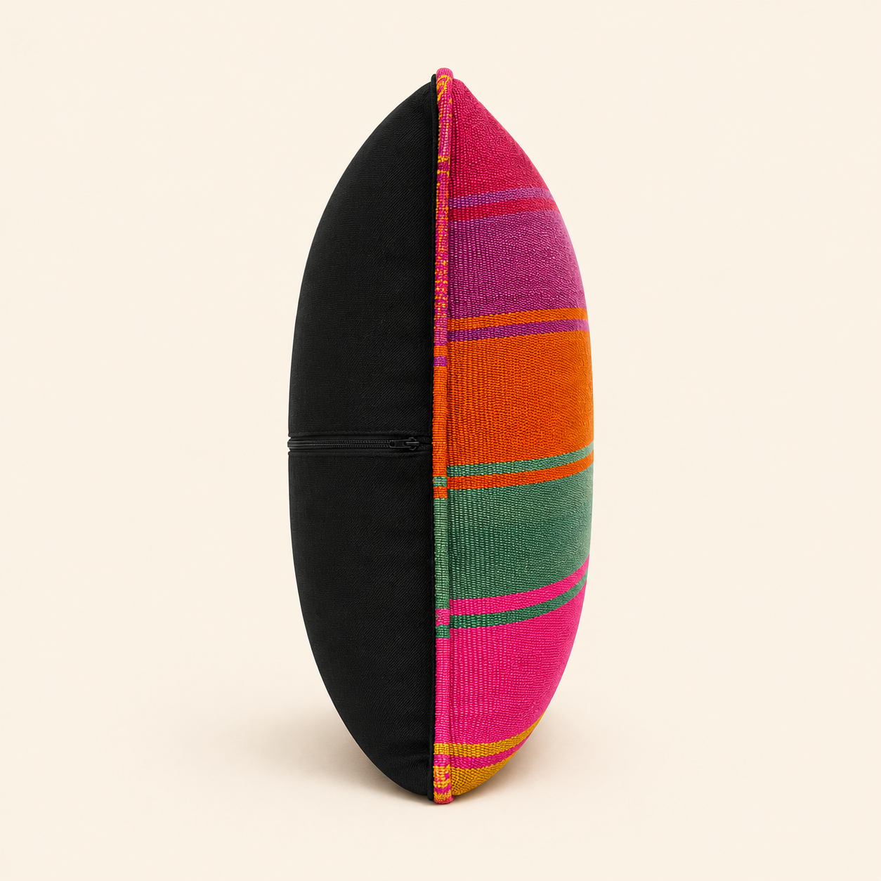 Pink Orange Green Cushion Cover