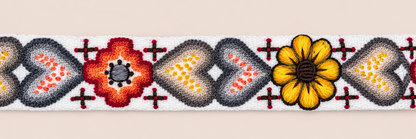 Andean Hearts Hand-Embroidered Belt