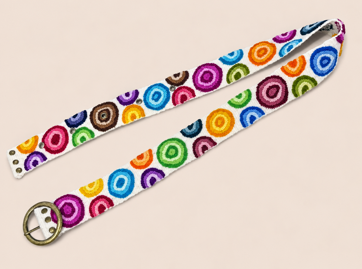 Rainbow Orbit Ayacucho Embroidered Belt