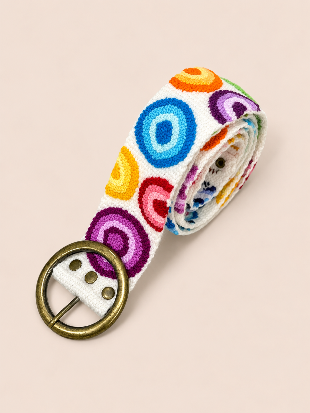 Rainbow Orbit Ayacucho Embroidered Belt
