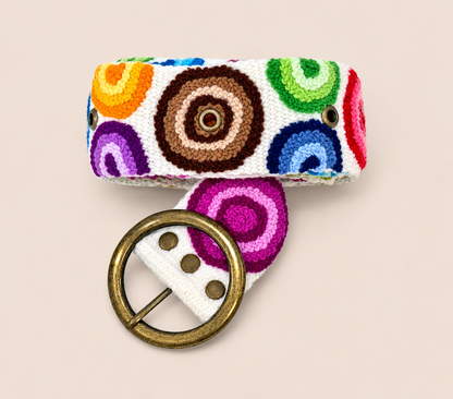 Rainbow Orbit Ayacucho Embroidered Belt