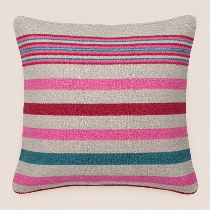 Linear Stripe Sheep Wool Cushion