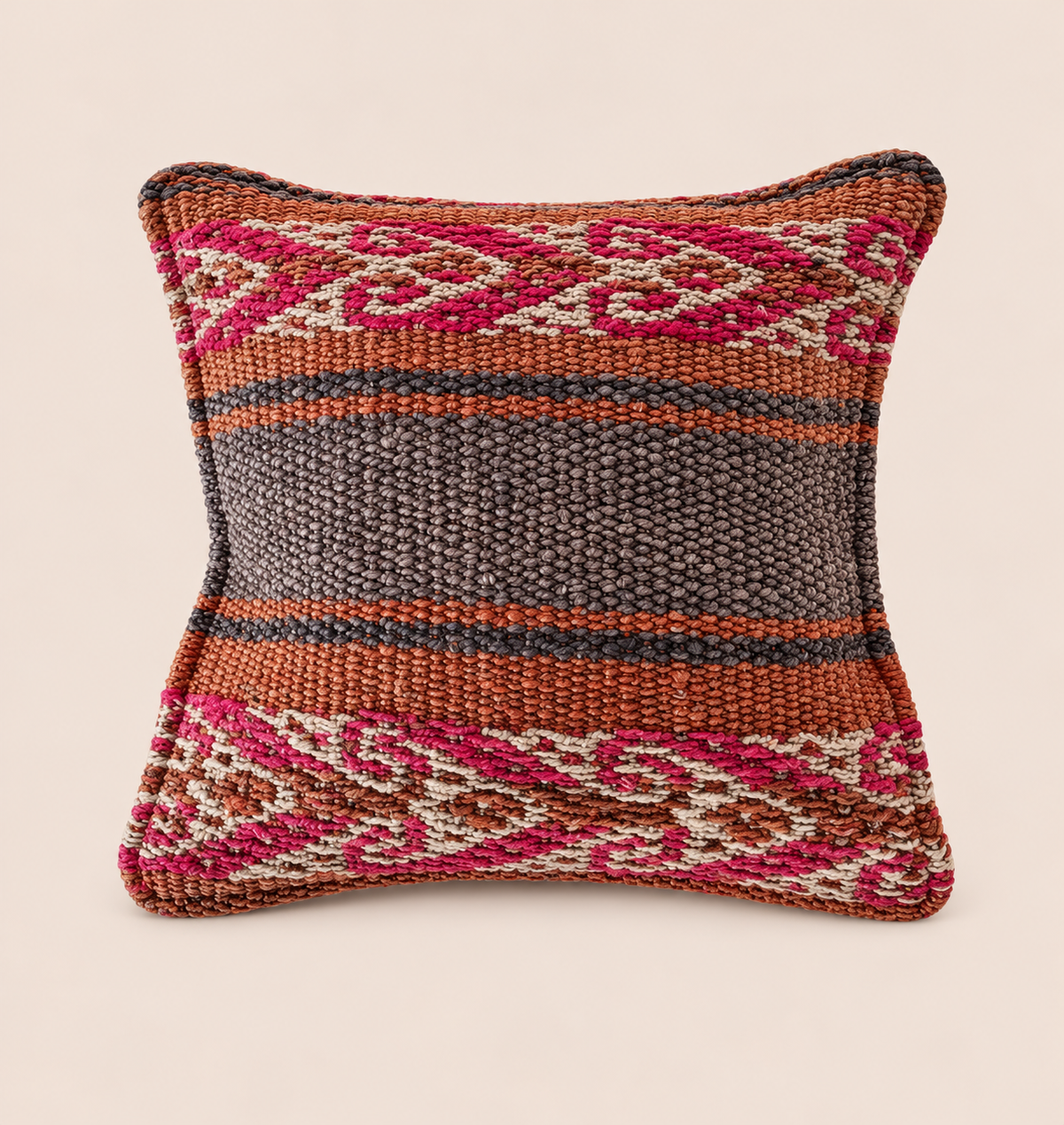 Andean Handwoven Sheep Wool Cushion – Rose Heritage