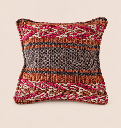 Andean Handwoven Sheep Wool Cushion – Rose Heritage