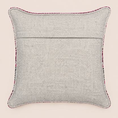 Patterned Band Sheep Wool Cushion