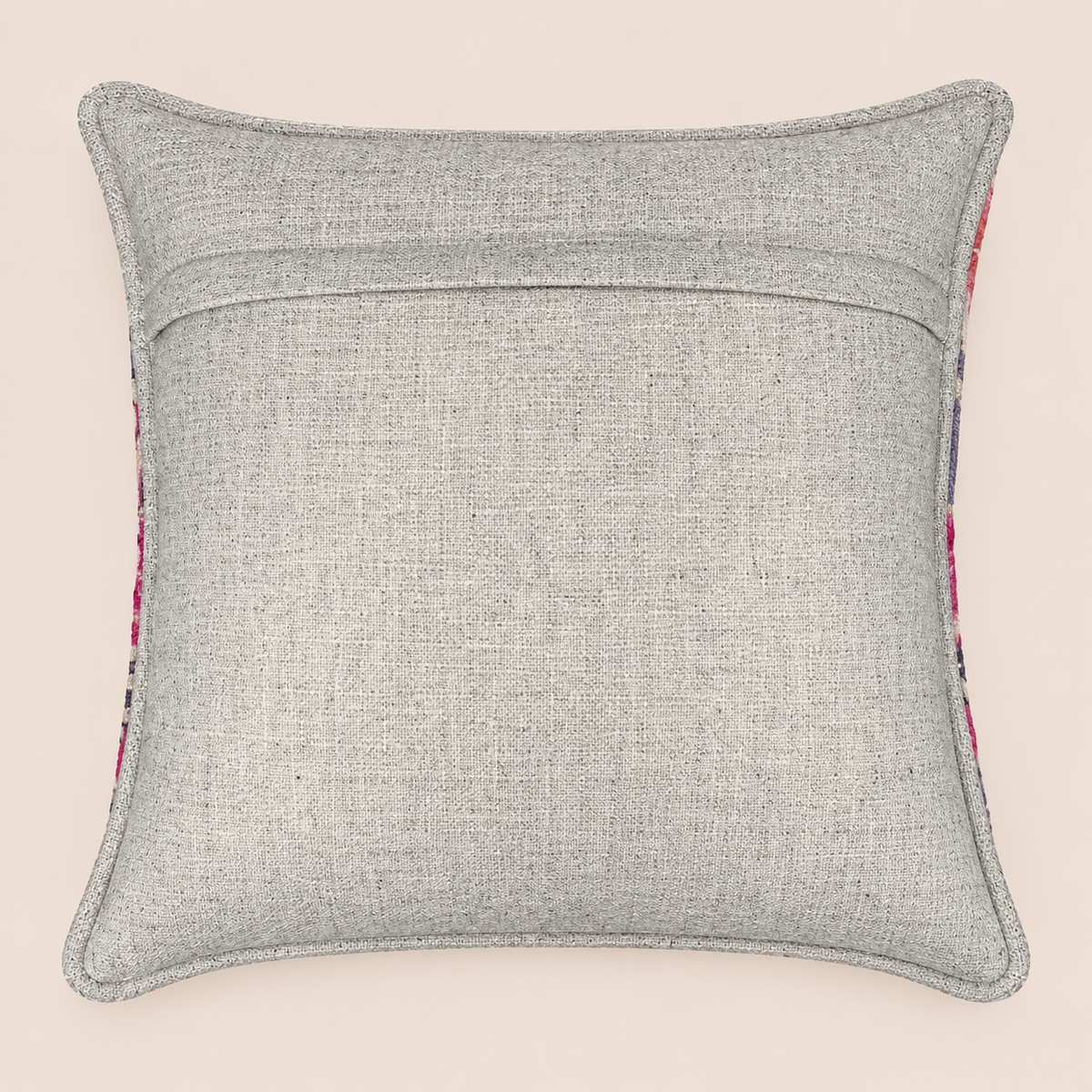 Geometric Colourblock Sheep Wool Cushion