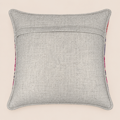 Geometric Colourblock Sheep Wool Cushion