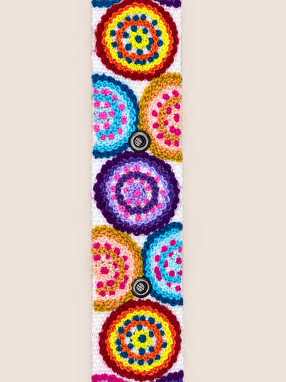 Blue Garden Embroidered Belt
