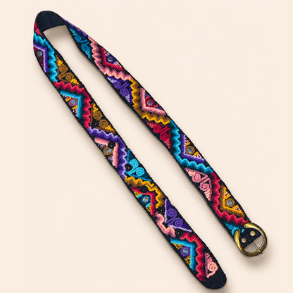 Hand-Embroidered Artisan Belt
