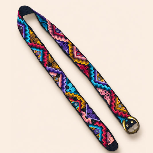 Hand-Embroidered Artisan Belt