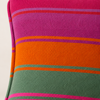 Pink Orange Green Cushion Cover