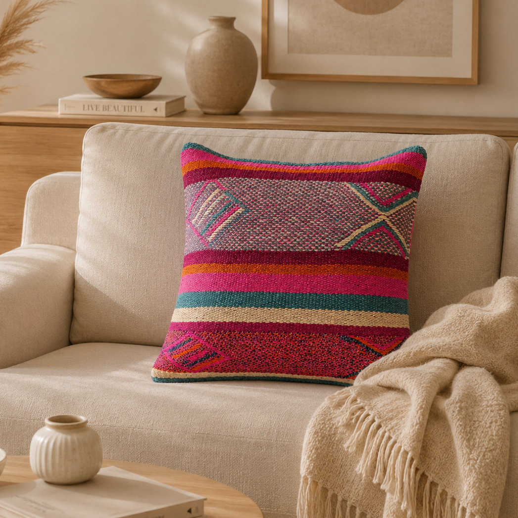 Diamond Pattern Cushion Cover