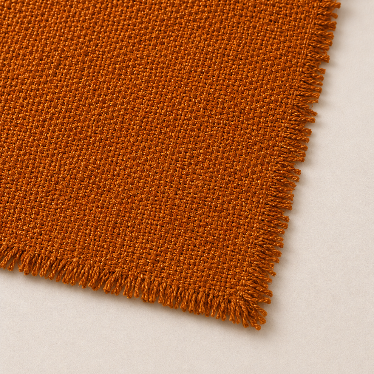 Orange Woven Table Runner
