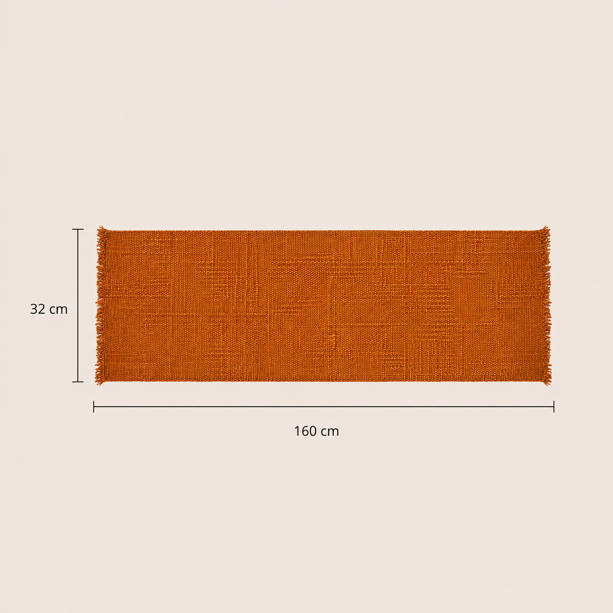 Orange Woven Table Runner