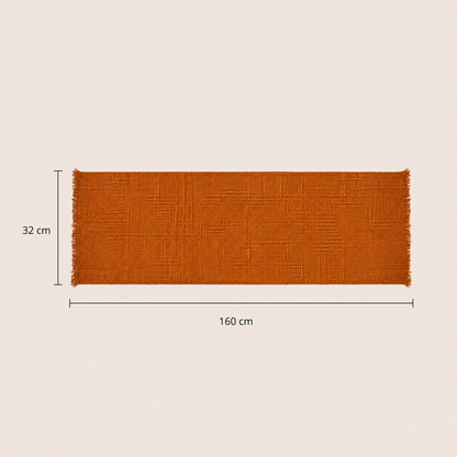 Orange Woven Table Runner