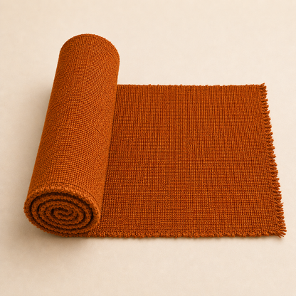 Orange Woven Table Runner