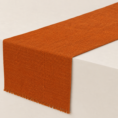 Orange Woven Table Runner