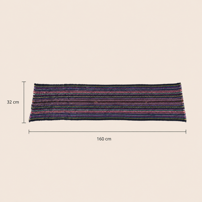 Black Multicolour Table Runner