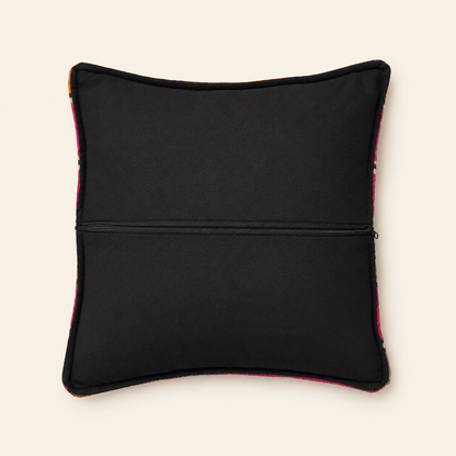 Pink Brown Orange Filled Cushion