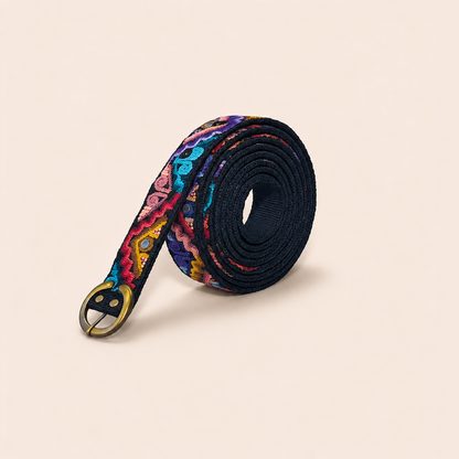 Hand-Embroidered Artisan Belt