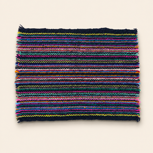 Black Multicolour Placemat