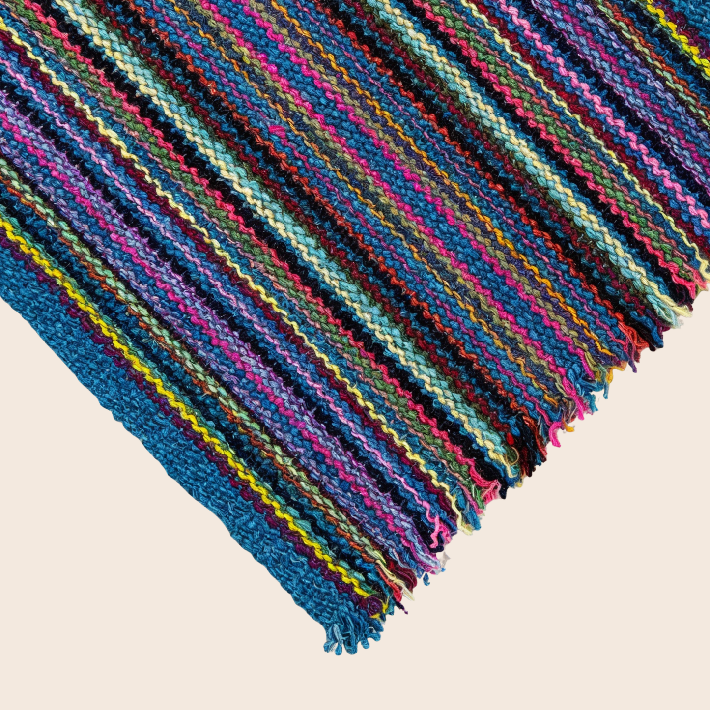 Handwoven Teal Multicolour Placemats