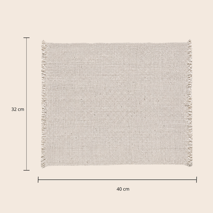 Handwoven Beige Placemat