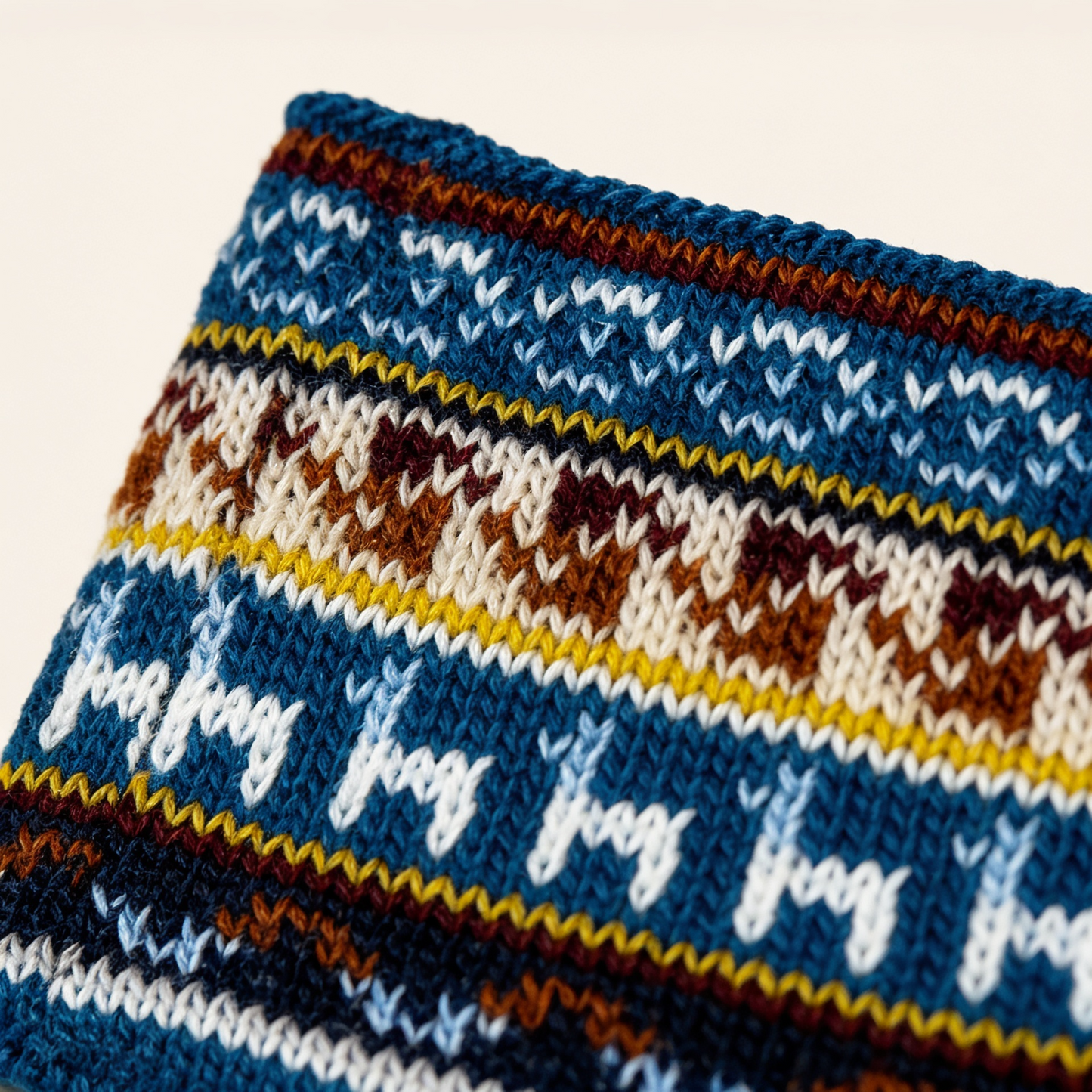 Alpaca & Cotton Headband - Blue