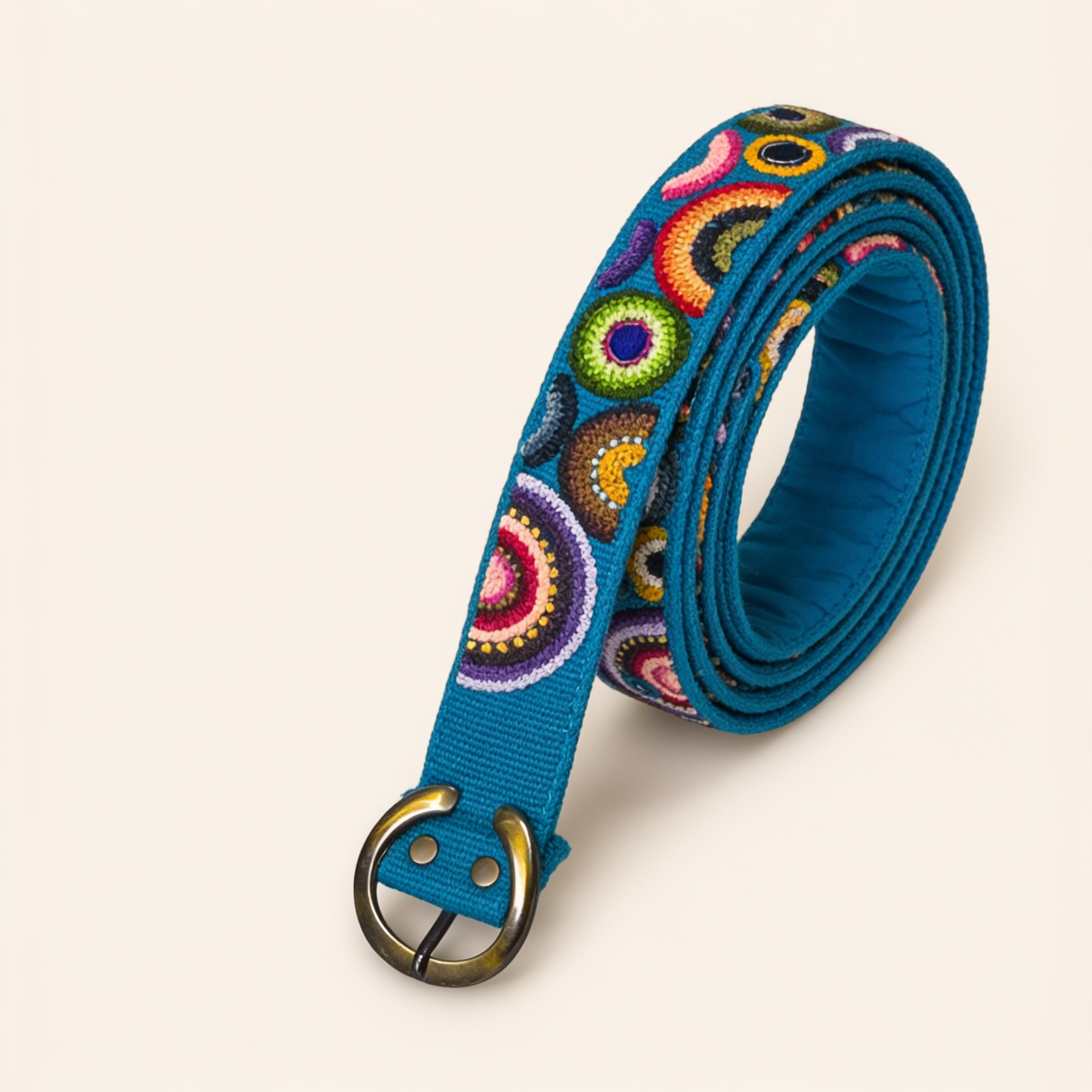 Hand-Embroidered Ethnic Belt