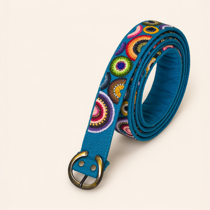 Hand-Embroidered Ethnic Belt