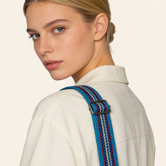 Blue Adjustable Handbag Strap