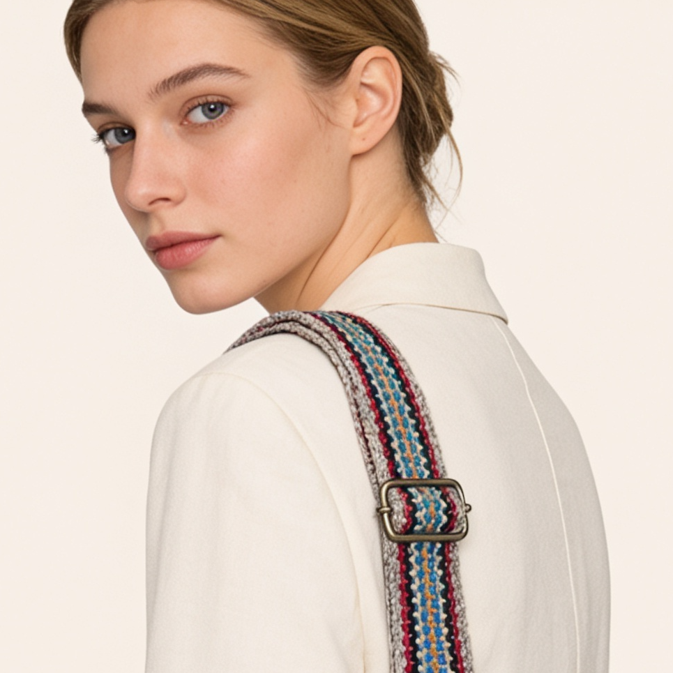 Beige Adjustable Handbag Strap