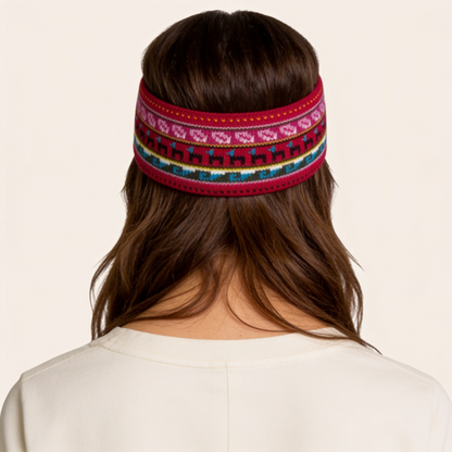 Alpaca & Cotton Headband – Red